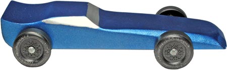 Blue Funnycar side view