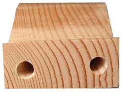 Drill 1/4" light holes
